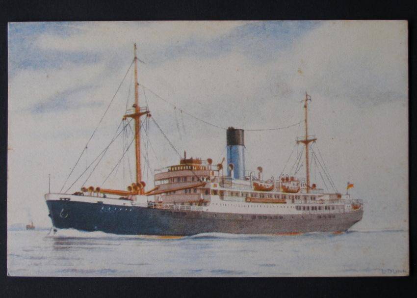 Blue Funnel Line Maritime POSTCARD