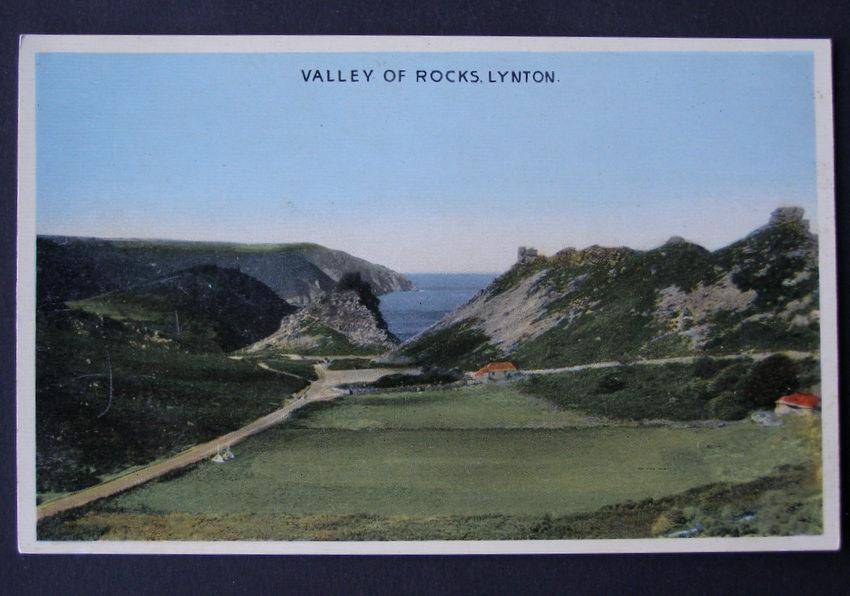 E.T.W. Dennis & Sons POSTCARD - Valley of Rocks, Lynton