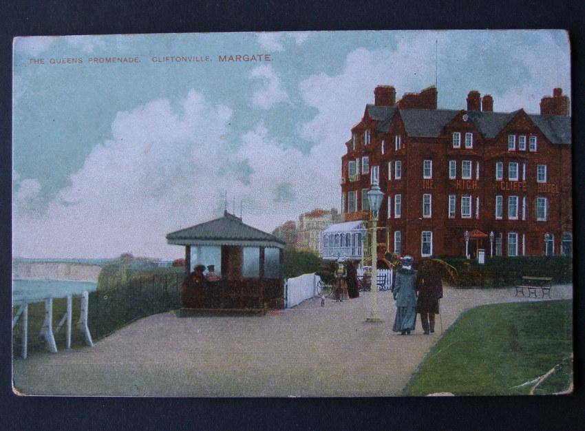 The Thanet Series POSTCARD - The Queen's Promenade, Cliftonville, Margate