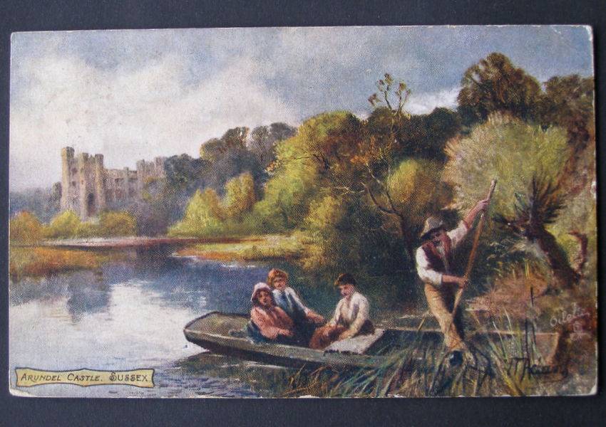 Tuck's Oilette POSTCARD - Arundel Castle, Sussex 1906