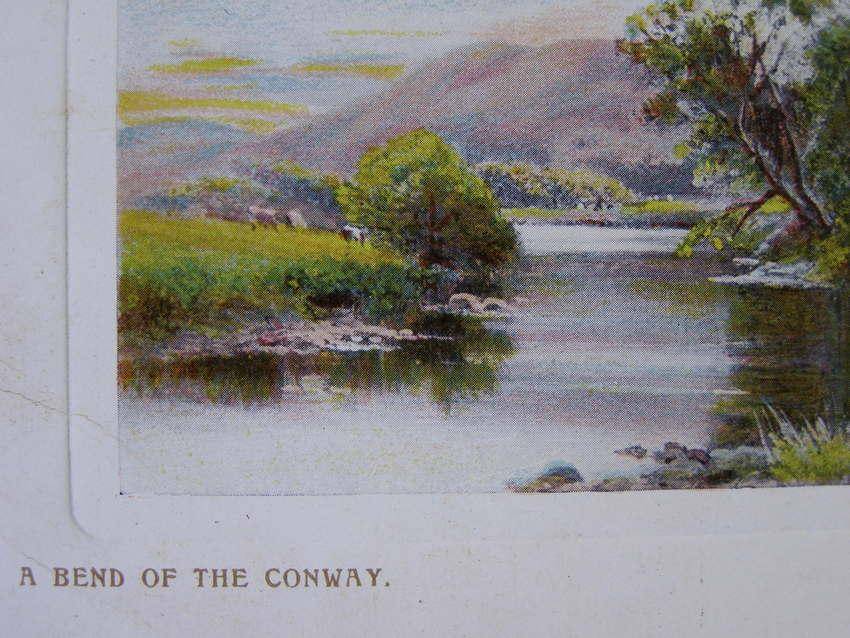 Wildt & Kray POSTCARD - A Bend of Conway 1920