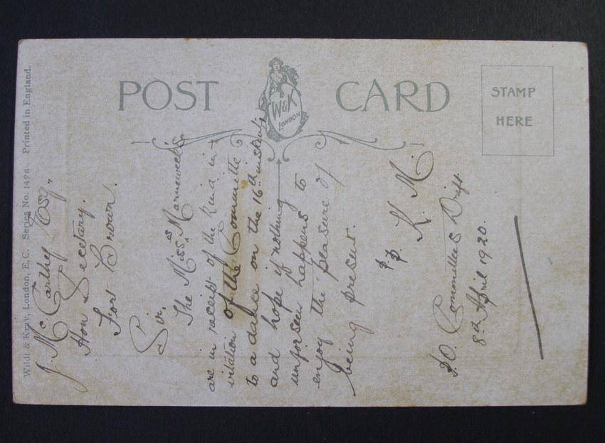 Wildt & Kray POSTCARD - A Bend of Conway 1920