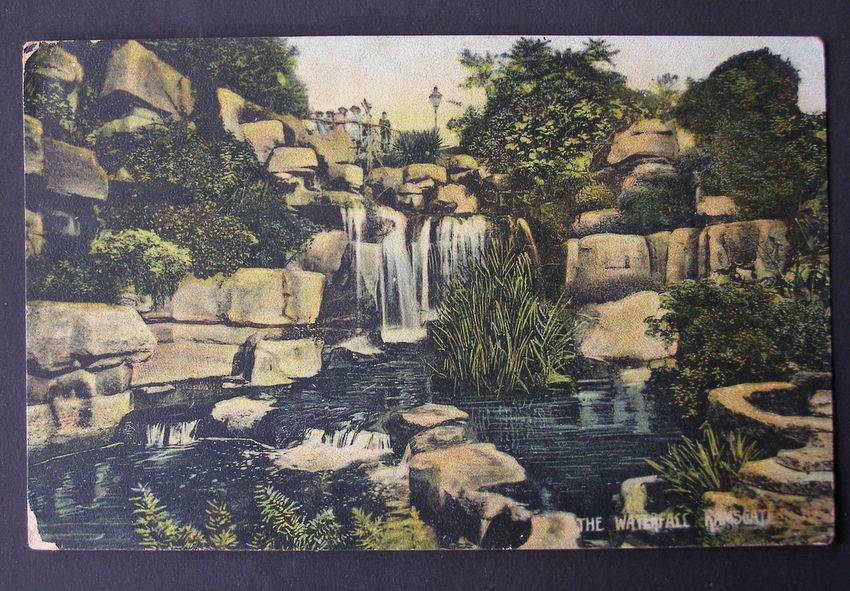Vintage British POSTCARD - The Waterfall, Ramsgate