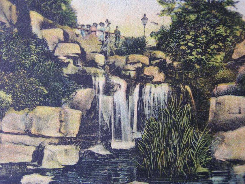 Vintage British POSTCARD - The Waterfall, Ramsgate