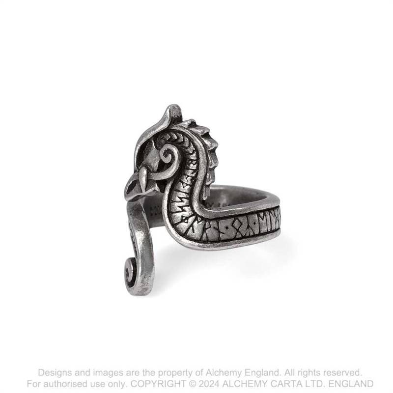 Alchemy Gothic AG-R252 Fanirok adjustable ring -- UK Size: Q/T | US Size: 8/-9