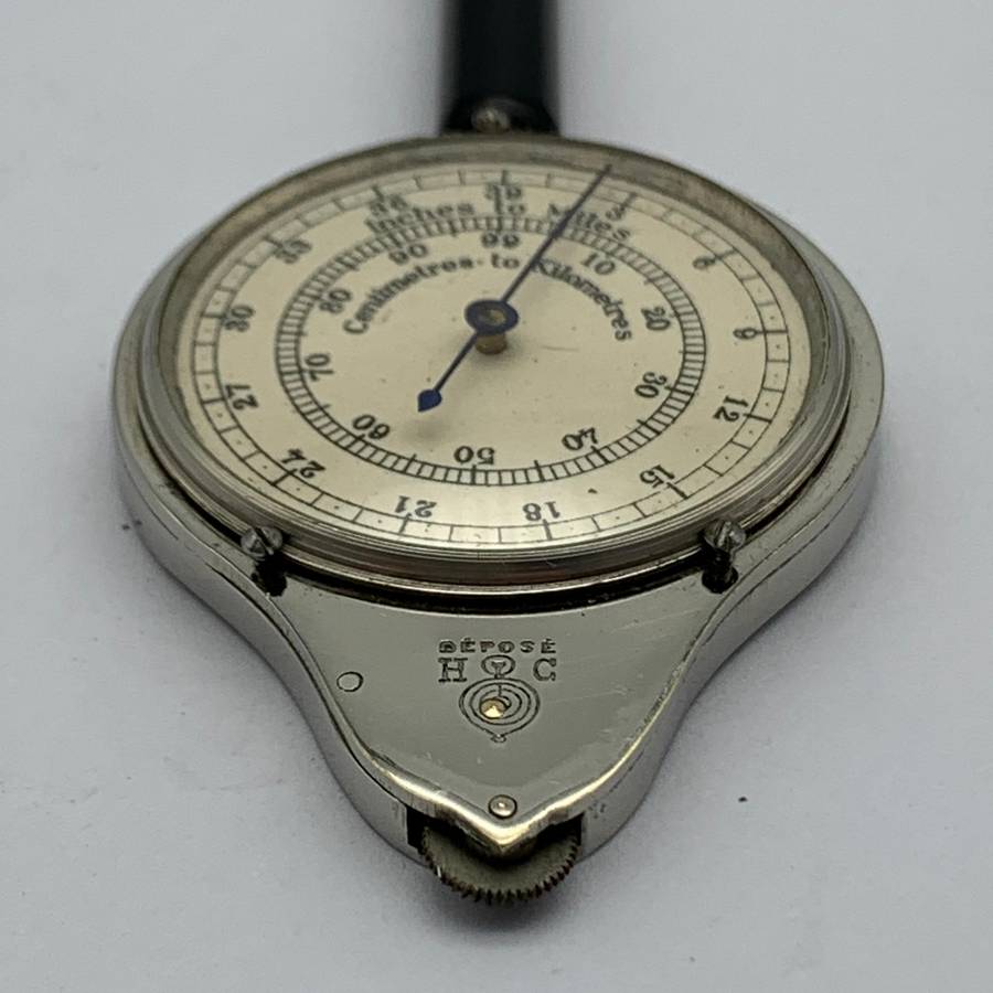 Early French 'Rotameter' Map Measurer (Henri Chatelain)
