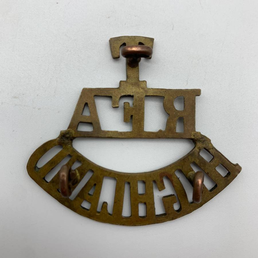 Scottish  WW1 'Highland - Royal Field Artillery' (Territorial) Shoulder Title