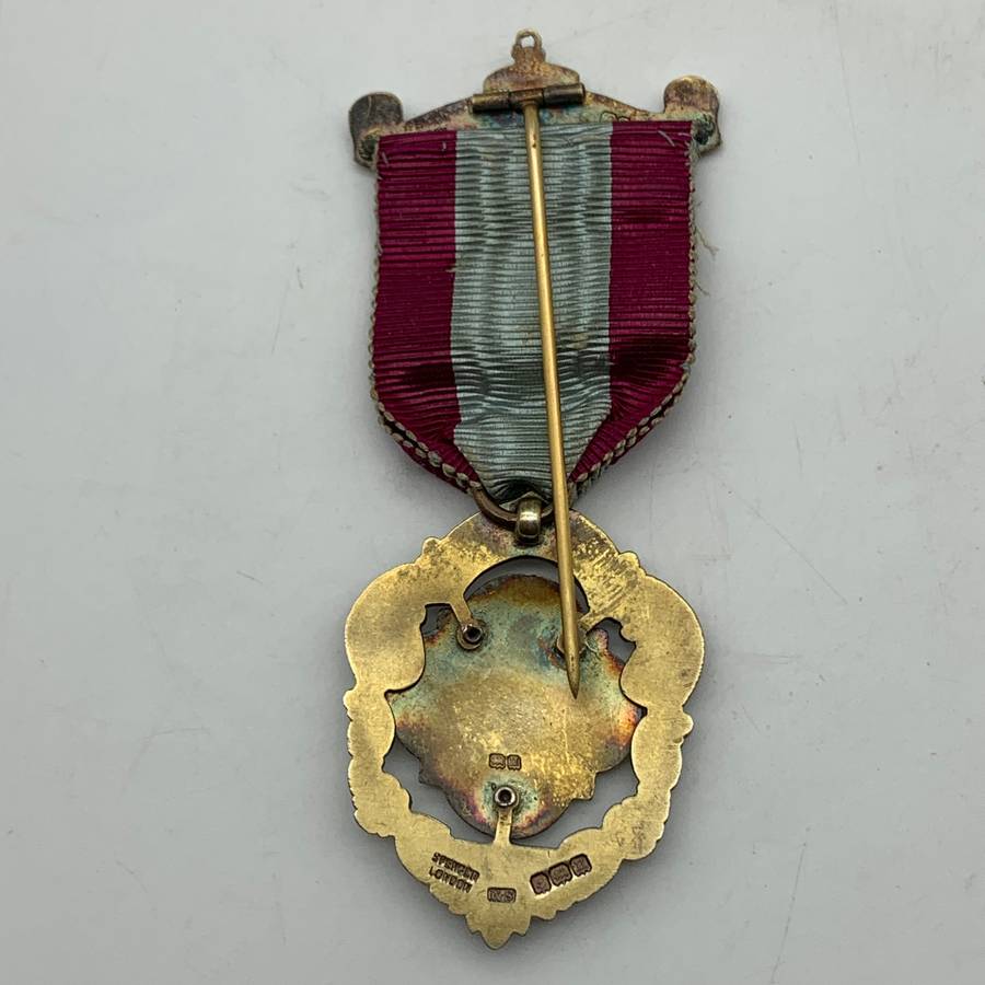 Rhodesia - Silver & Enamel 'Victoria Falls' Masonic Medal (1932)