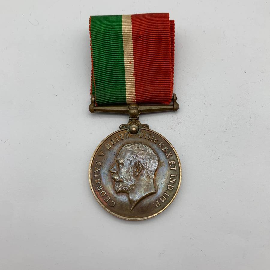 WW1  Mercantile Marine War Medal to 'WILLIAM BATES'