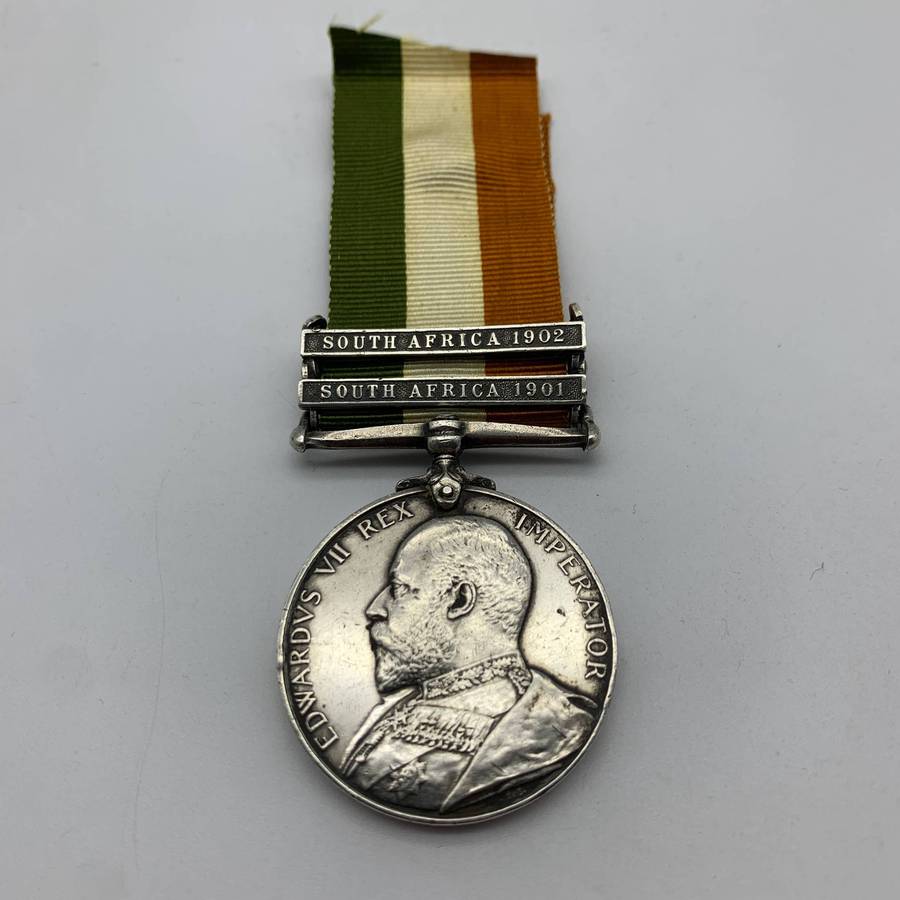 Boer War  K.S.A. Medal to 'CIV. SURGEON J.W. HALL'