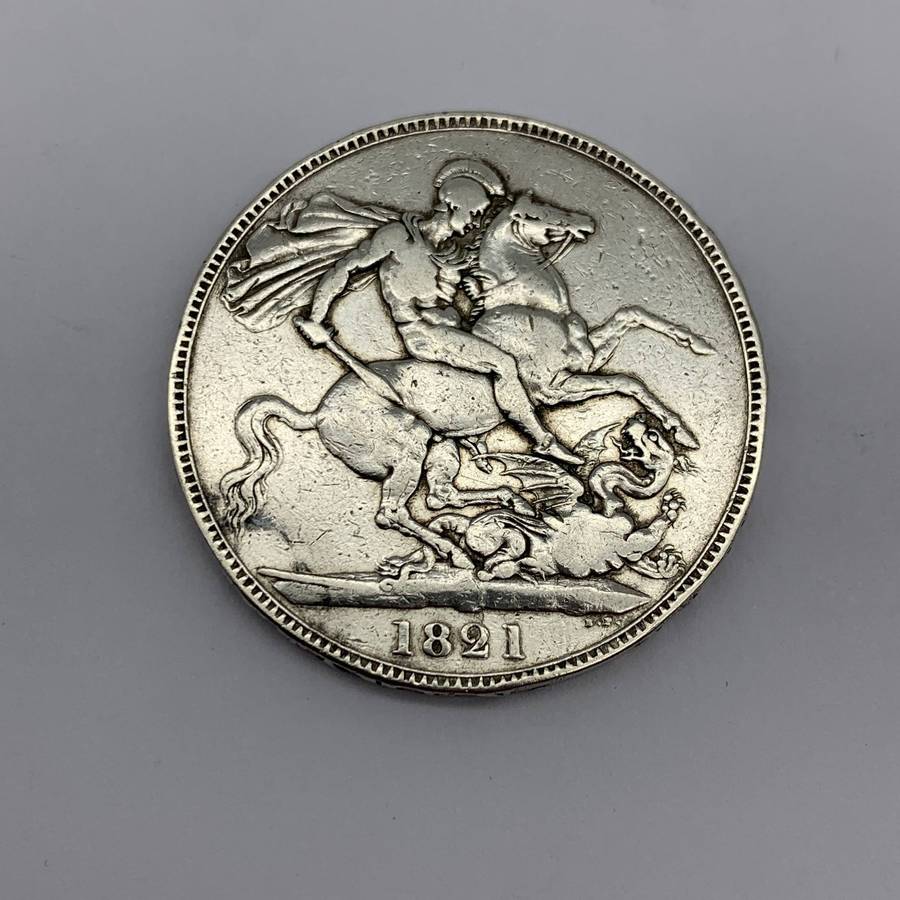 British  1821 'King George IV' Silver Crown (Secundo)