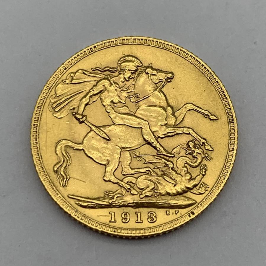 Gold '1913' Full Sovereign (Great Condition)