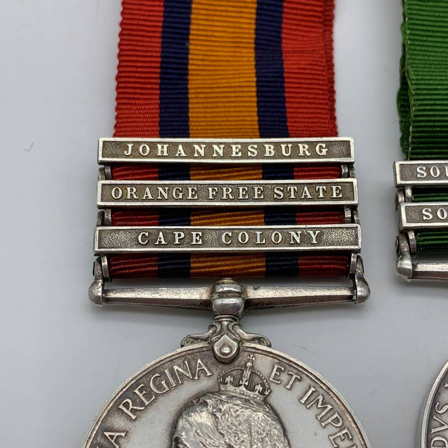 Boer War - QSA & KSA Medals to 'PTE. M. Rauff' (P.A.V.G.)