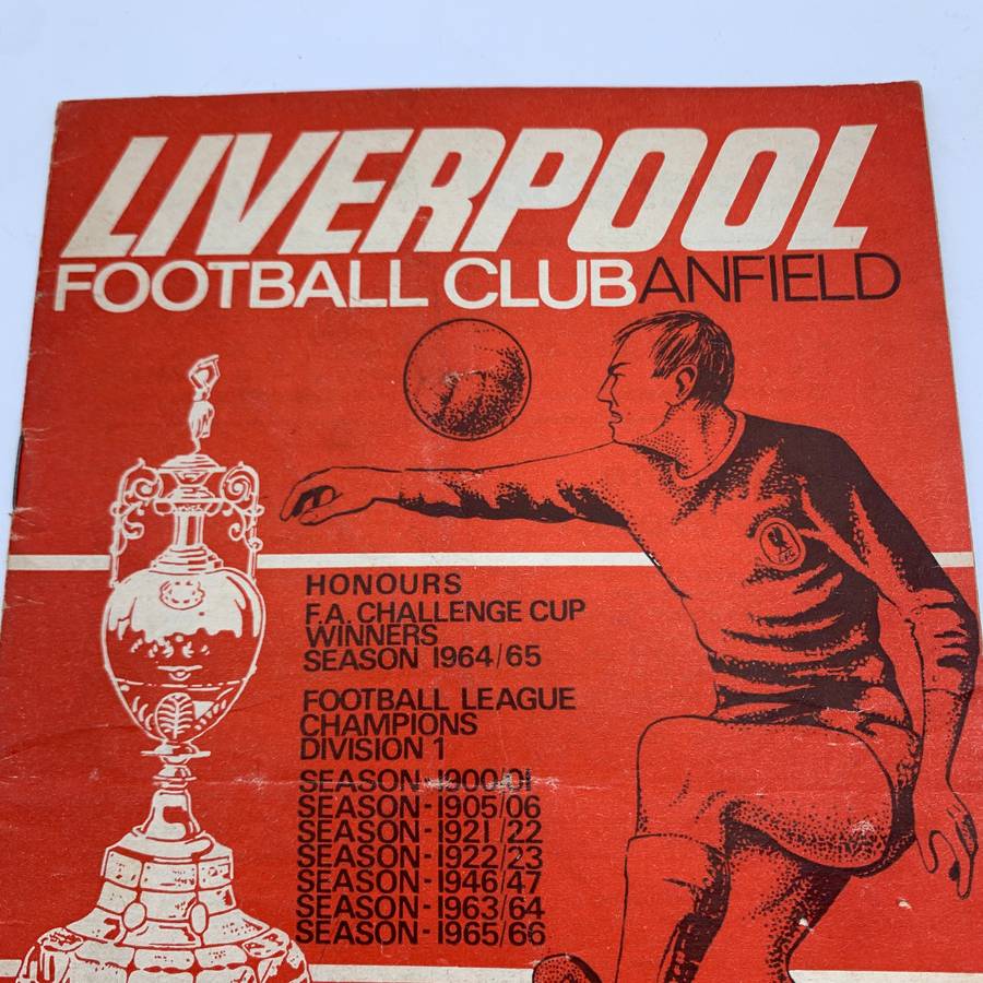 Soccer  '1966 Liverpool vs Burnley' Official Programme