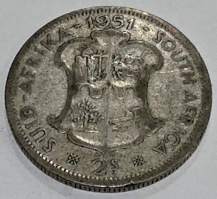 1951 Silver 2 Shillings