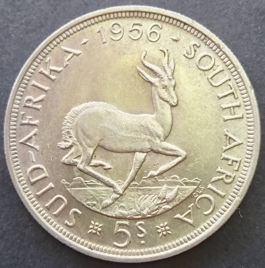 1956    5 SHILLING  COIN      (SILVER )       SUN15404