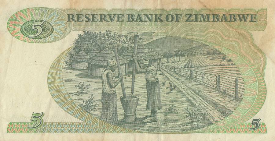 FIVE DOLLARS       ZIMBABWE        BA4706852V      SET086