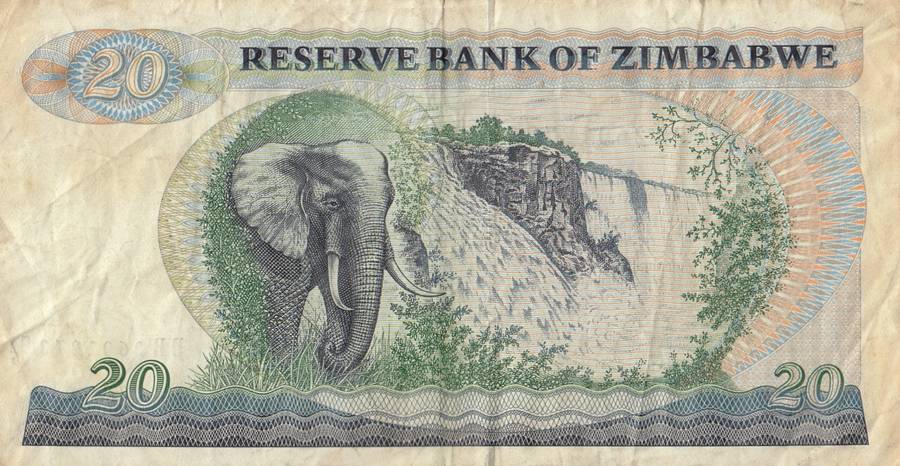TWENTY DOLLARS       ZIMBABWE       DB2601273G     SET086