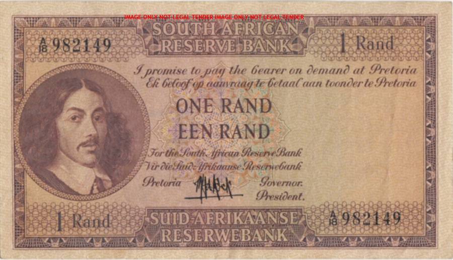 MH DE KOCK      R1  Banknote     A18 982149     SET080
