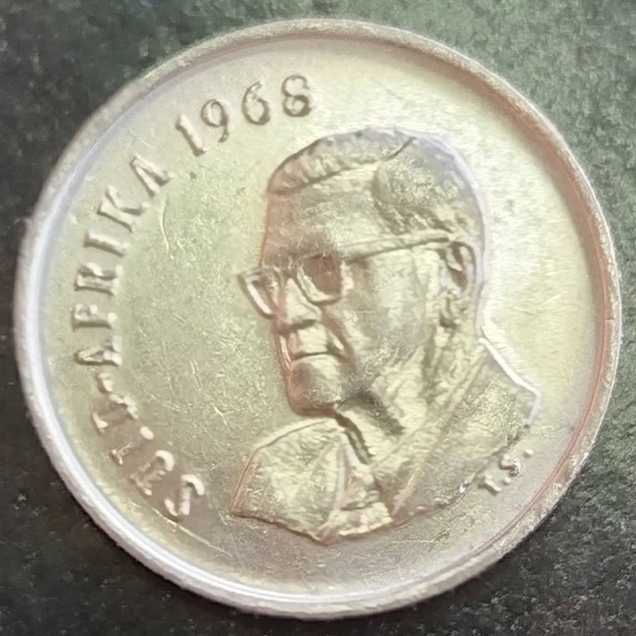 1968   5c   COIN   (Afrikaans)       SUN16333