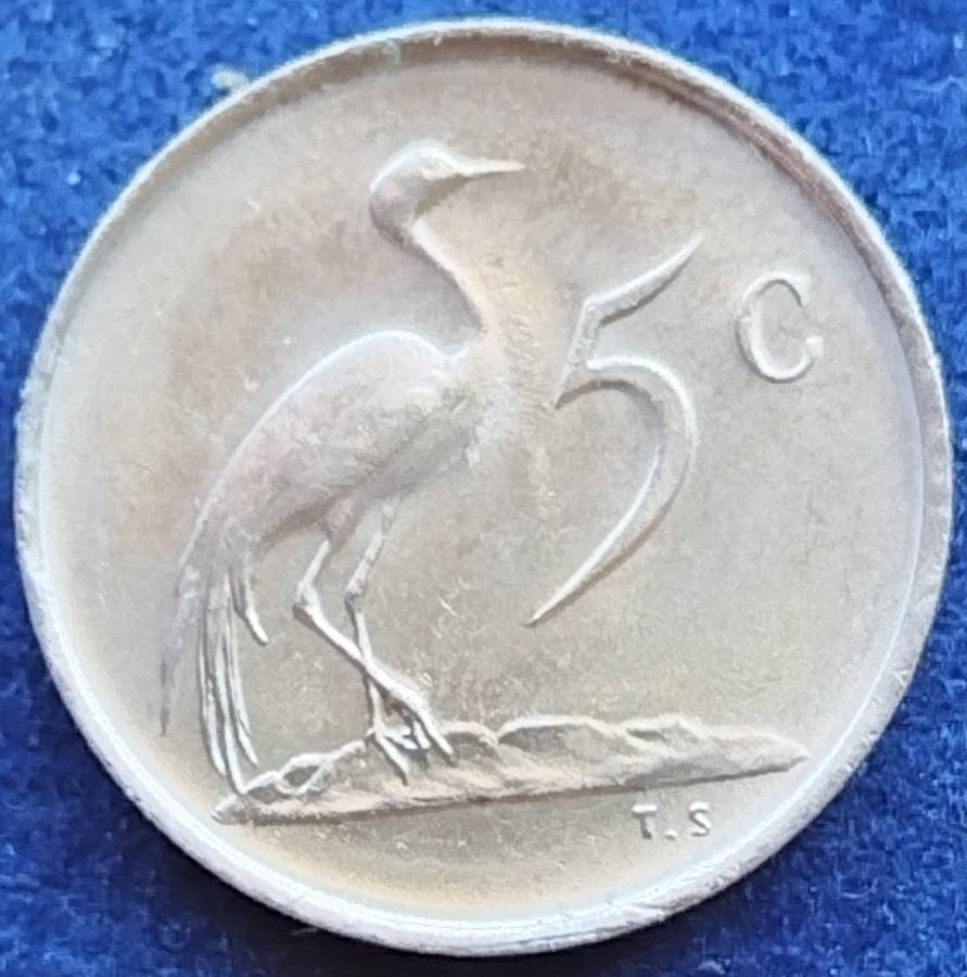 1968   5c   COIN   (Afrikaans)       SUN16339~
