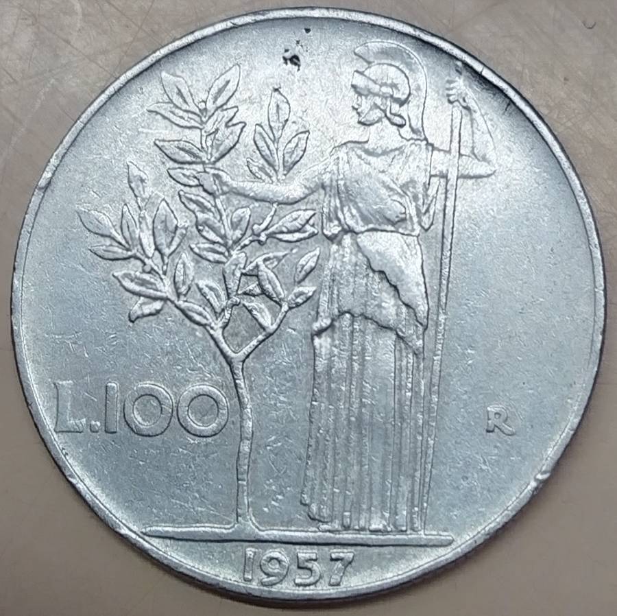1957  100 Lire     Italy         SUN16739~