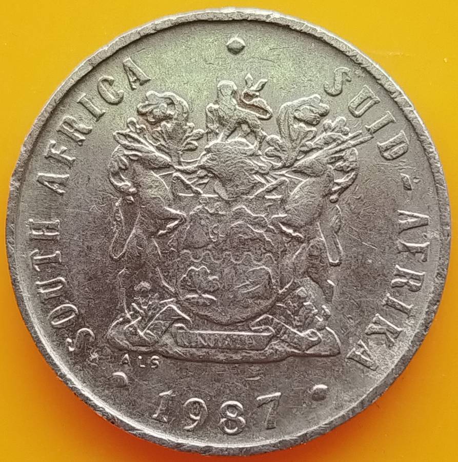 1987  10c   Coin     RSA           SUN17396~