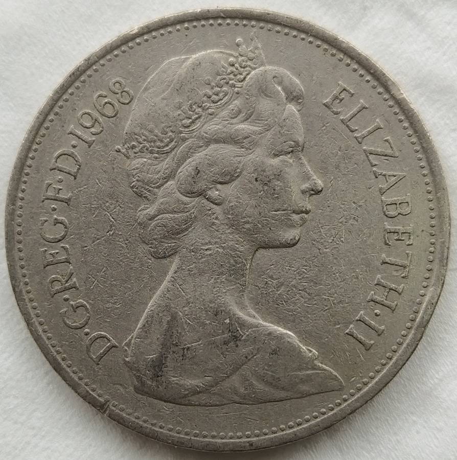 1968 -   10  New Pence Coin      United Kingdom         SUN17599~