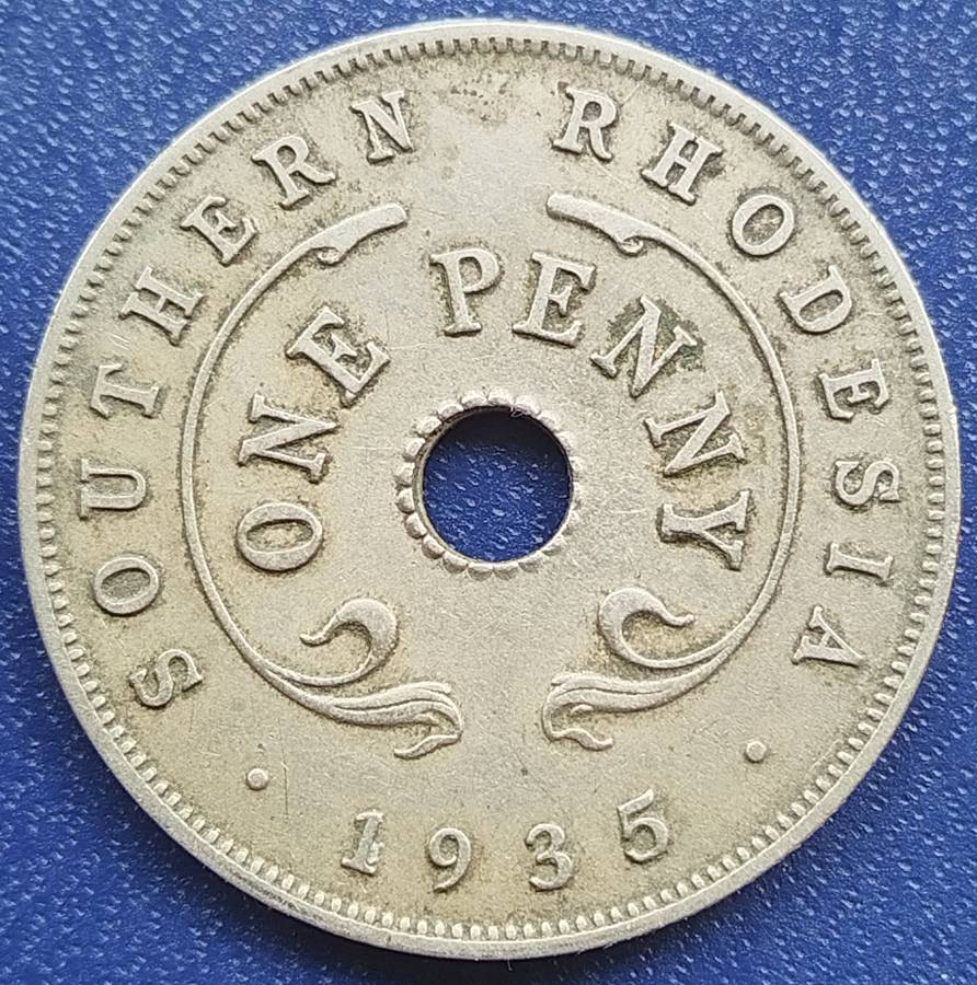 1935   1 Penny - George V      Southern Rhodesia (1932-1955)              SUN17732~