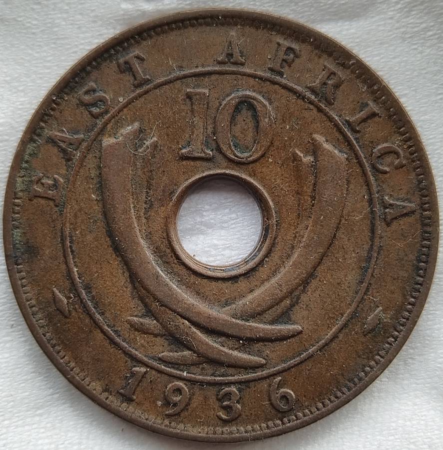 1936  10 Cents - George V       East Africa                   SUN17735~