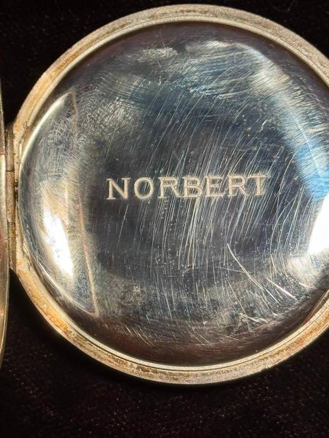Vintage 1920's Silver Pocket Watch in original Box