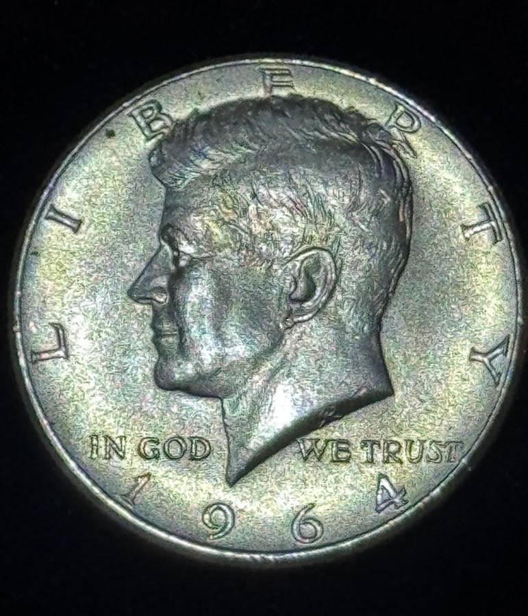 America USA Kennedy Half Dollar 1964 Silver