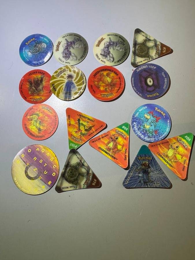 Pokémon 3D Tazos Mixed Lot 16