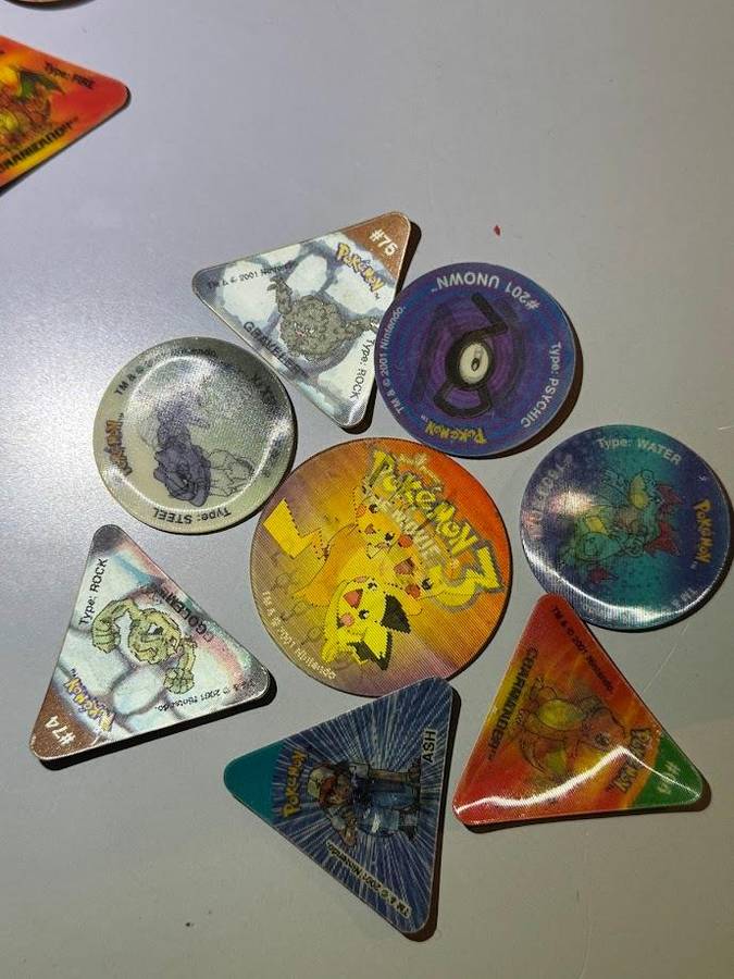 Pokémon 3D Tazos Mixed Lot 16