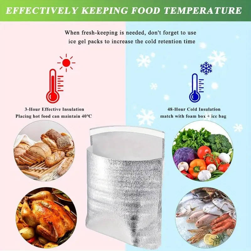 Foil Cooler Bags (40 bags) for packaging heat-sensitive products