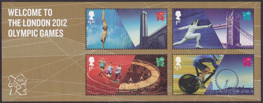 GB - WELCOME TO THE LONDON 2012 OLYMPIC GAMES, MINISHEET - FINE U/M