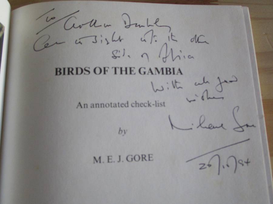 BIRDS OF THE GAMBIA. Signed by author