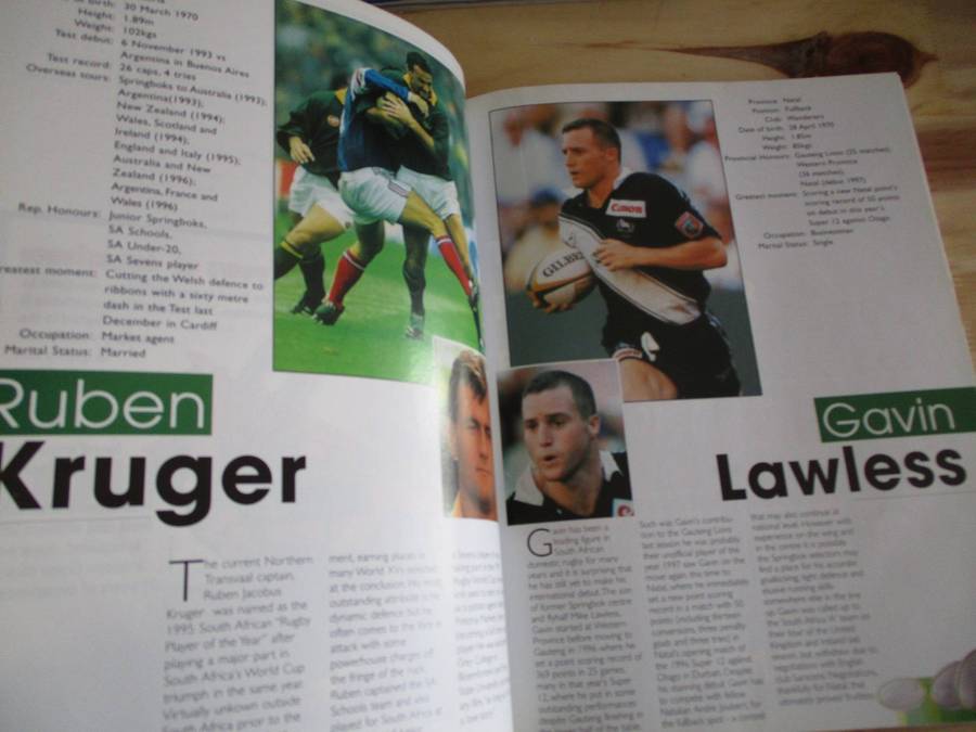 SARFU's Official Guide to the 1997 LION'S TOUR of South Africa