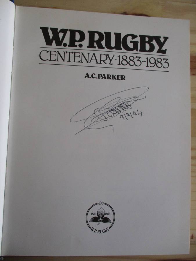 WP RUGBY Centenary 1883-1983