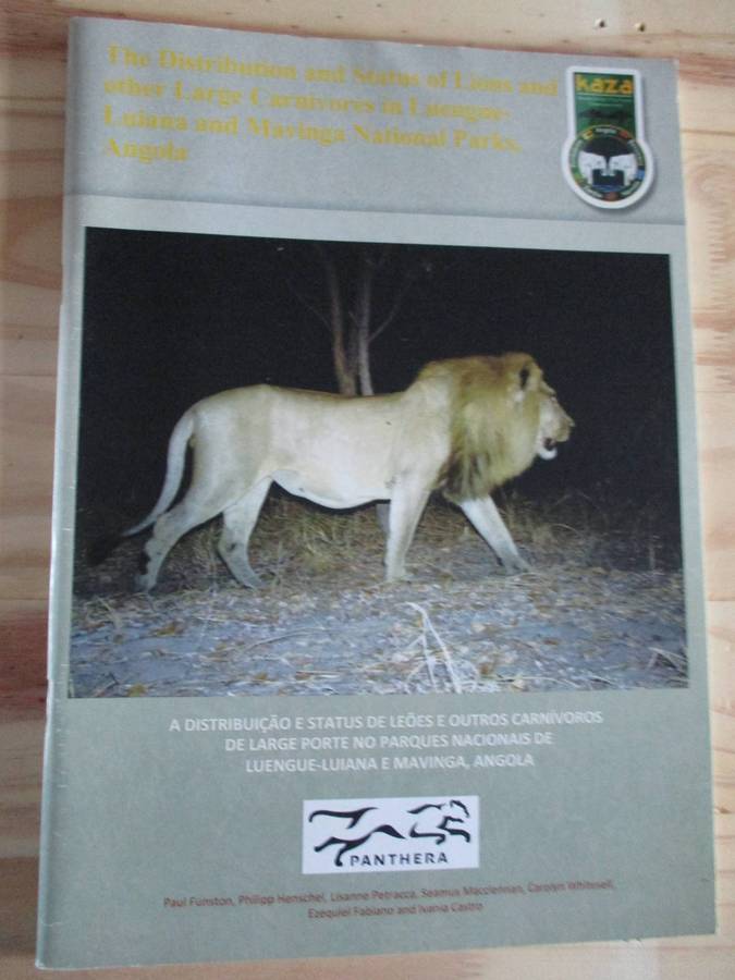 Distribution & Status of Lions & other Large Carnivores in Luengue-Luiana and Mavinga Parks ANGOLA