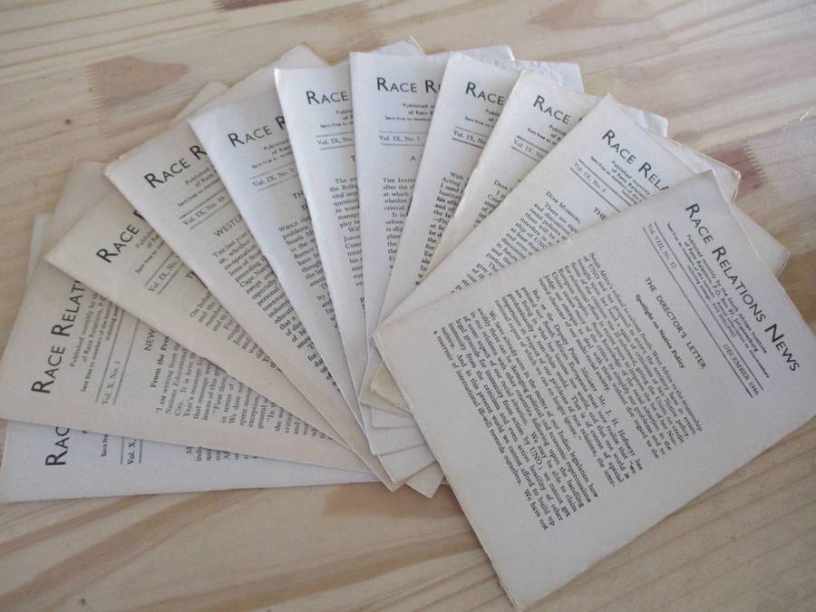 Race Relations News  11 Volumes