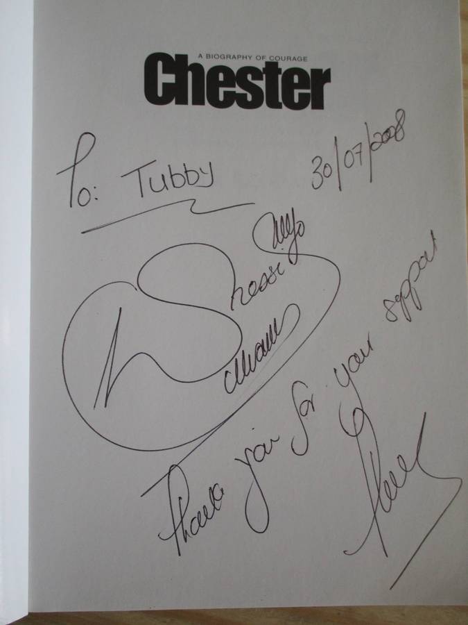 CHESTER. A Biography of Courage. Signed by Chester Williams