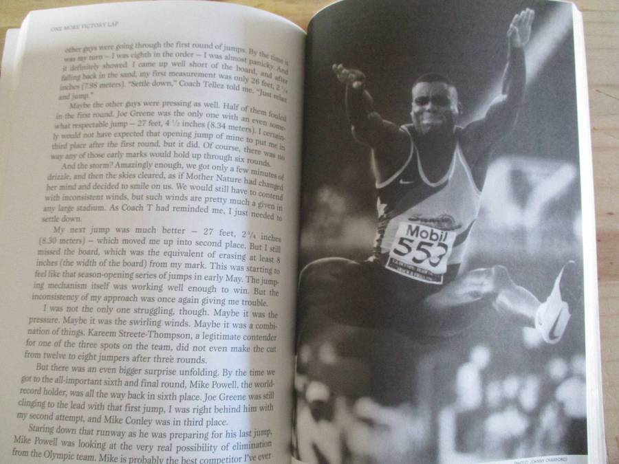 Signed copy. CARL LEWIS - One more victory lap