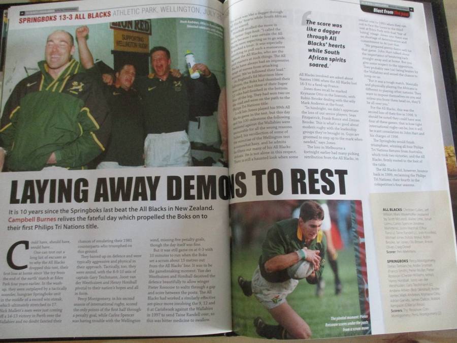 ALL BLACKS vs SPRINGBOKS - Carisbrook July 12th 2008 Souvenir Programme (De Luxe)