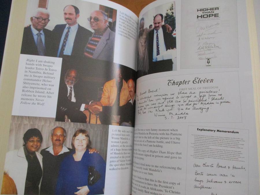 Doing Life with Mandela. By Christo Brand. Signed copy