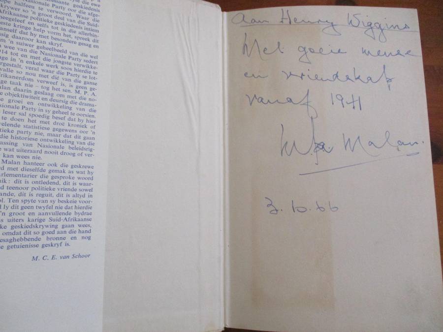 GETEKEN. Die Nasionale Party van Suid-Afrika  1914-1964  sy stryd en sy prestasies  M.P.A.Malan