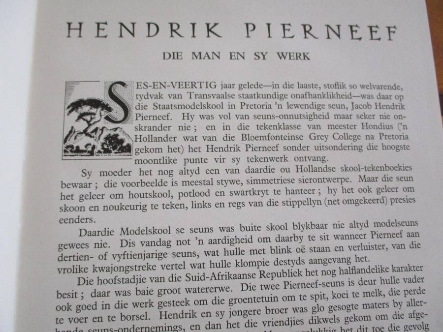 HENDRIK PIERNEEF. Die Man en sy Werk. 'n Waardering deur JFW Grosskopf