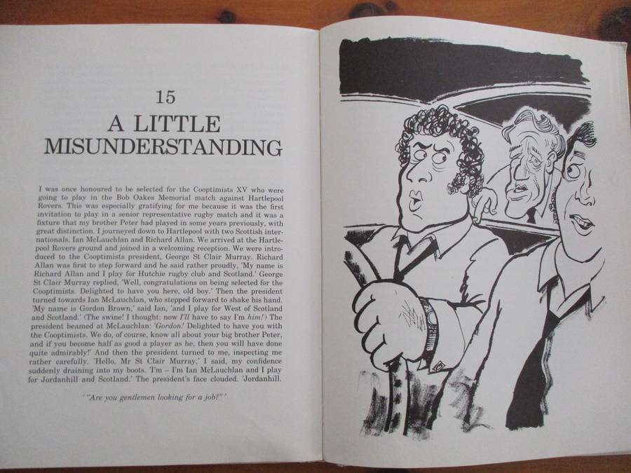 Rugby is a funny game  G. Brown, A Ripley, F Slattery B Windsor