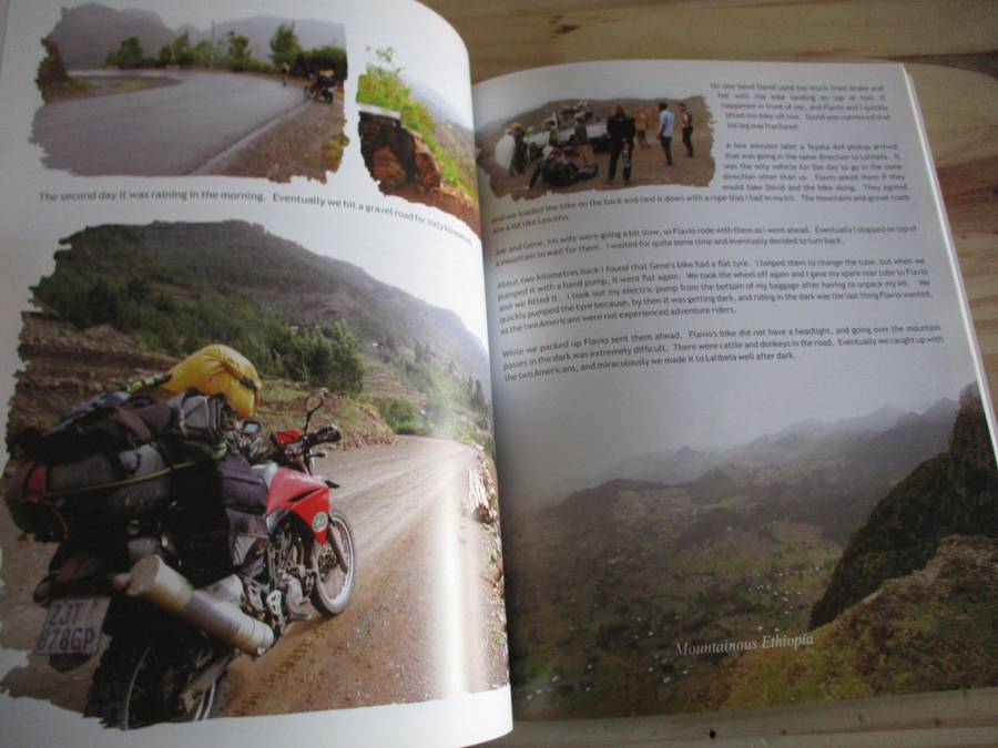 Living the dream through Africa. Schalk vd Merwe. Motorcycling
