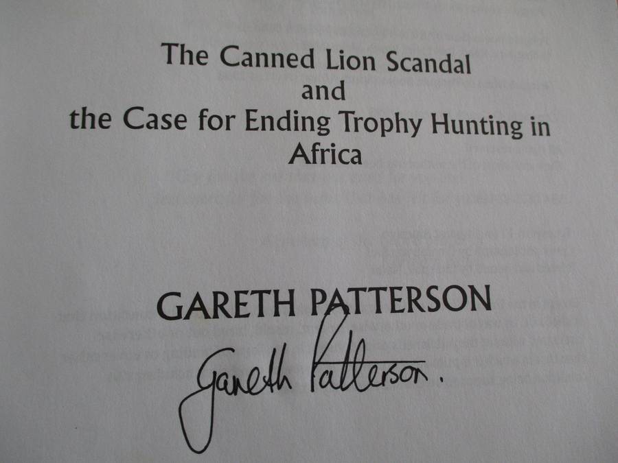 Gareth Patterson SIGNED COPY. Dying to be free